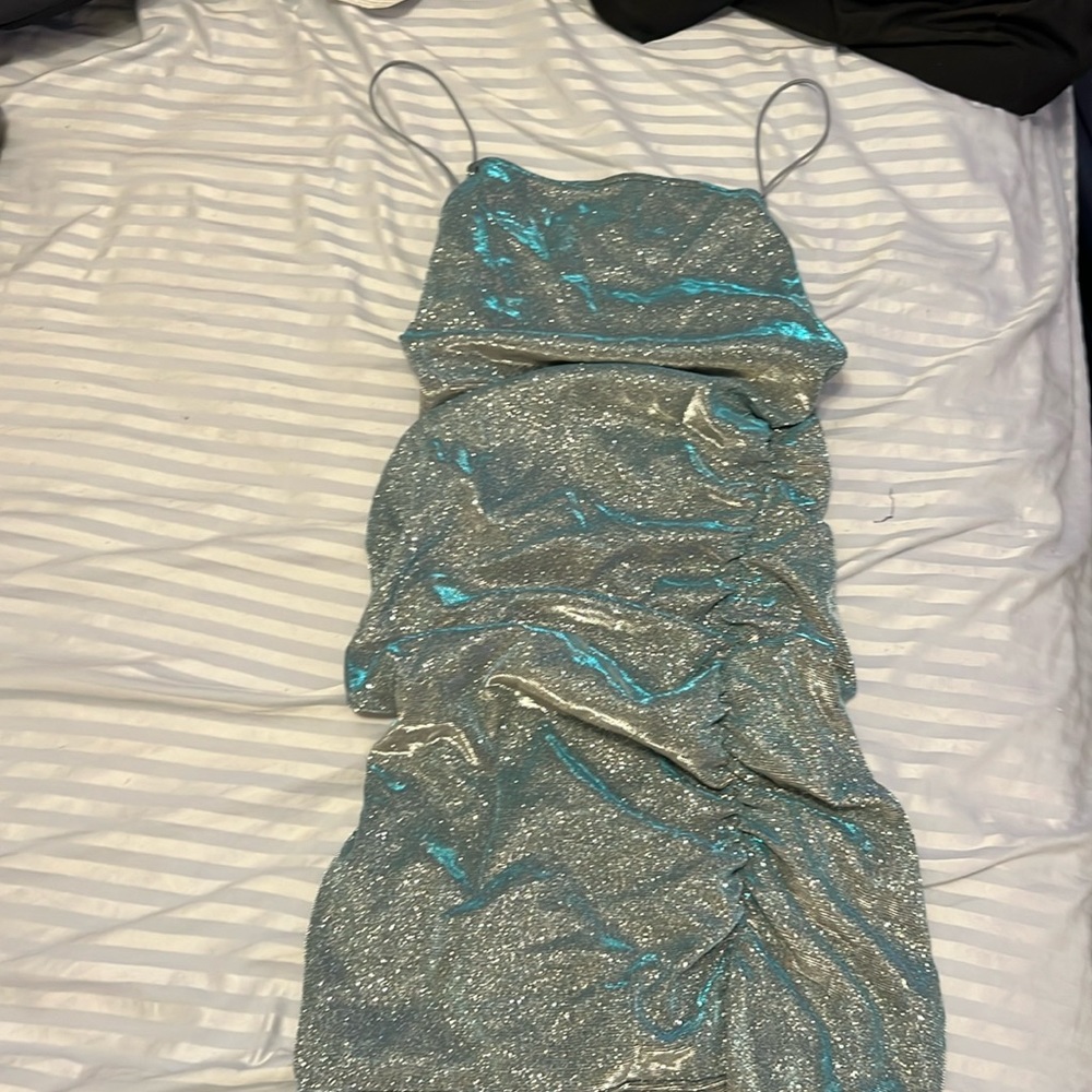 Sparkly Blue Party Dress, size M